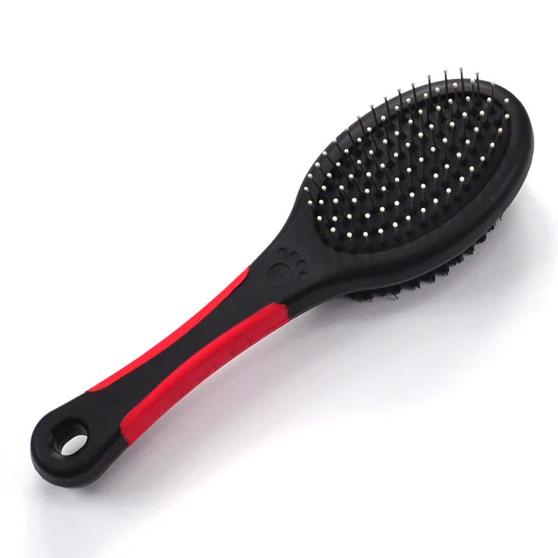 Pet Dog Needle Comb Durable Double-Sided Bathing Brush Plastic Massage Beauty Bristle Brush Floating Hair Remove Grooming Tools