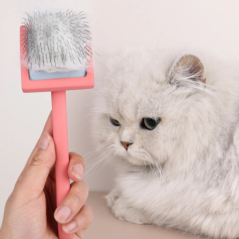 Pet Grooming Hair Remover Brush Manual Household Beauty Hairbrush Long Handle Professional Reusable Deshedding Rake